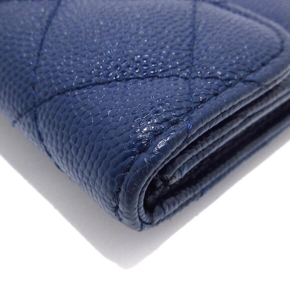 CHANEL Matelasse - Navy Calfskin Coin Case Gold hardware 684-081425 - Picture 5 of 11